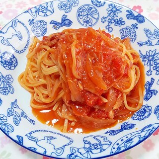 隠し味で美味しい♪ツナトマトパスタ＋＋